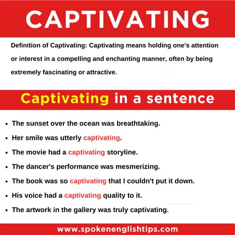 50 Best Examples Of Captivating In A Sentence July 2024