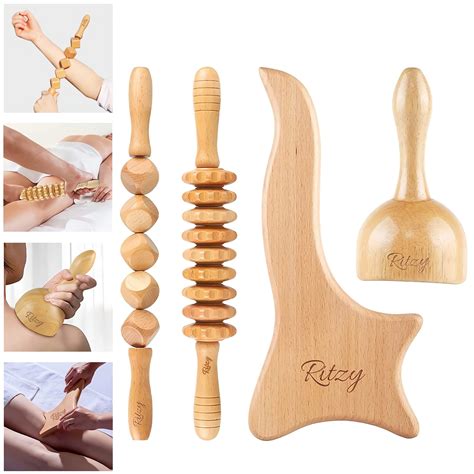 Ritzy Wood Therapy Massage Tools In Maderoterapia Kit Lymphatic