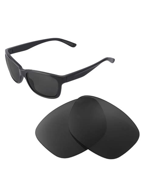 Walleva Black Polarized Replacement Lenses For Oakley Forehand