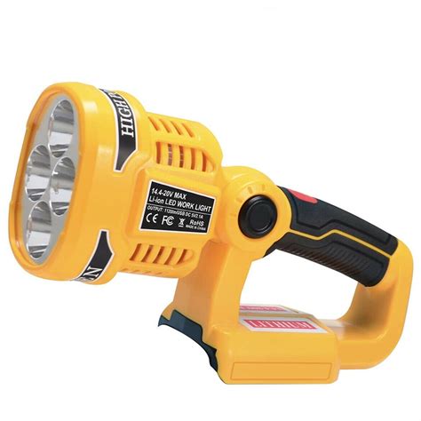 W Lm Cordless Led Work Light For Dewalt V Max Dcb Lithium