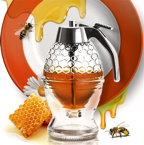 Amazon Honey Dispenser Jar Drip Proof Maple Syrup Dispenser