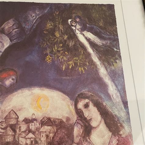 Marc Chagall Rare Lithograph Numbered Autor D Elle Around Her Custom