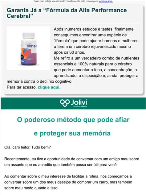 Jolivi Natural Health O poderoso método que pode afiar e proteger a