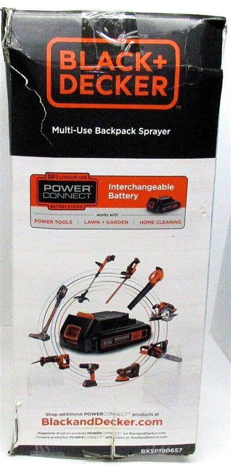 Black Decker V Max Gal Cordless Backpack Sprayer Kit Ebay