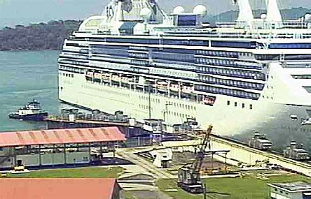 Ships in the Panama Canal: Island Princess Partial Panama Canal Transit