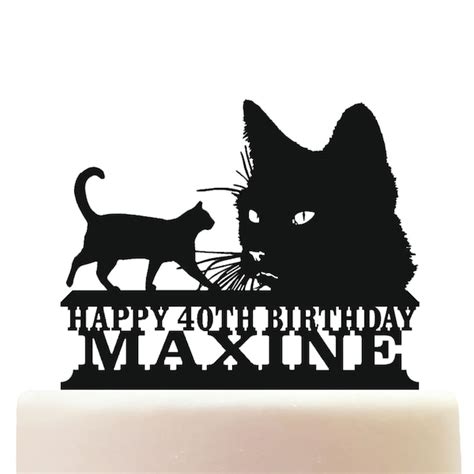 Cat Cake Toppers - Etsy