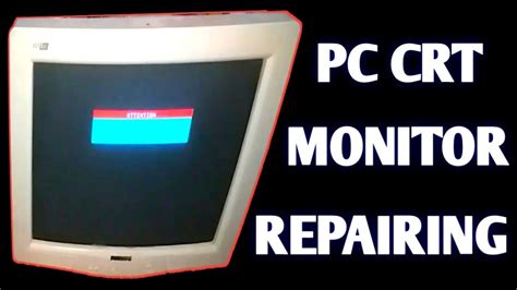 How To Repair A Pc Crt Monitor In Urdu Hindi Youtube