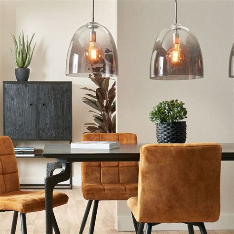 Glazen Hanglamp Met 3 Ovale Kappen Santa Shaded Home Decor