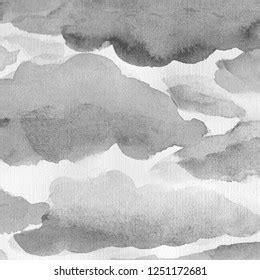 Watercolor Clouds Hand Drawn Illustration Clouds Stock Illustration 1251172699 | Shutterstock