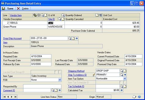 Purchase Order Processing Part Dynamics Gp Microsoft Learn