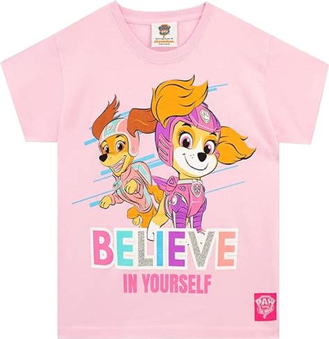 Paw Patrol Meisjes T Shirt Skye Roze Amazon Nl Kleding Schoenen