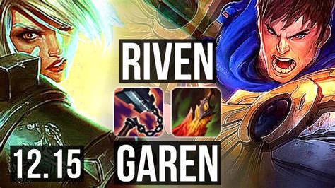 Riven Vs Garen Top 6 0 5 2 1m Mastery Dominating Euw Master