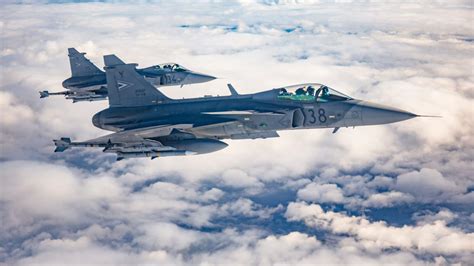 Saab Delivers St Series Produced Jas Gripen E Fighter Jet For