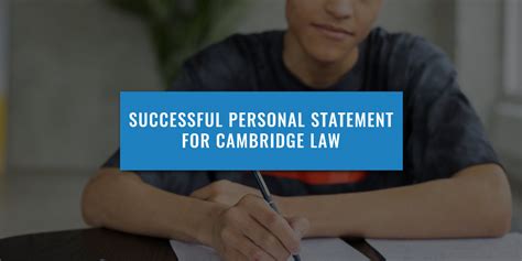 Successful Cambridge Law Personal Statement Uniadmissions