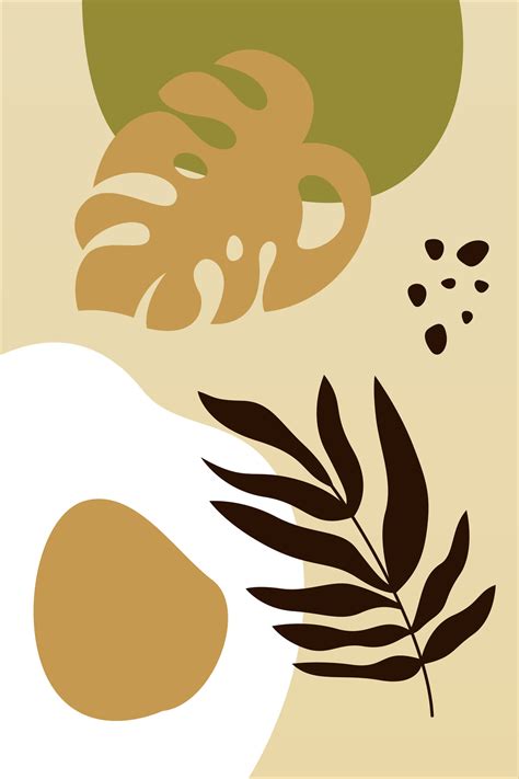 Monstera leaf wall art decoration poster 25860906 Vector Art at Vecteezy