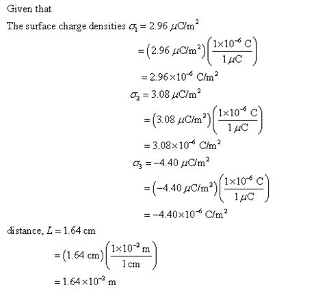 Solved Figure Shows In Cross Section Three Infinitely Large