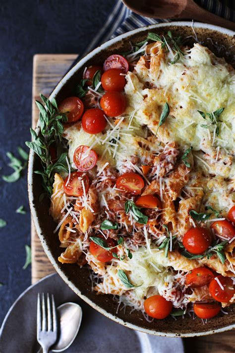 Ricotta Bolognese Penne Pasta Bake