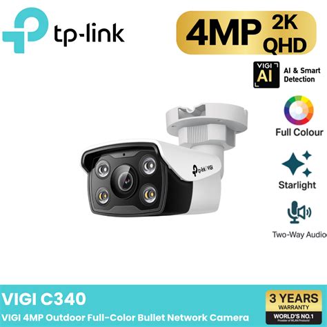 TP LINK VIGI กลองวงจรปด IP 4 ลานพกเซล รน VIGI C340 Shopee Thailand