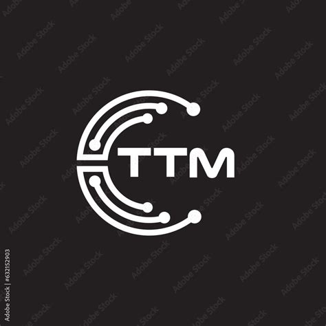 Ttm Letter Technology Logo Design On Black Background Ttm Creative