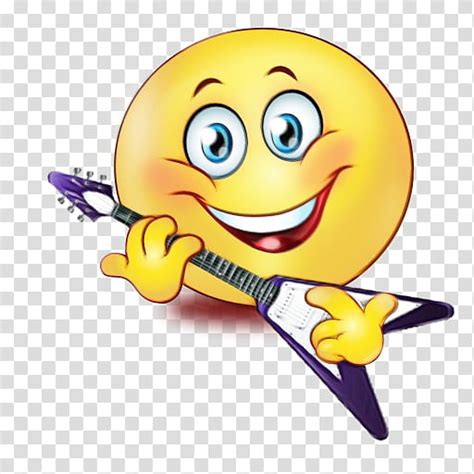 Animated Emoji Smiley Emoticon Guitar Sticker Musician Electric