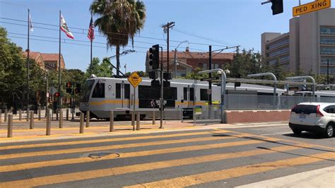 La Metro Rail 1999 Siemens P2000 Metro Expo Line At Expo Park Usc