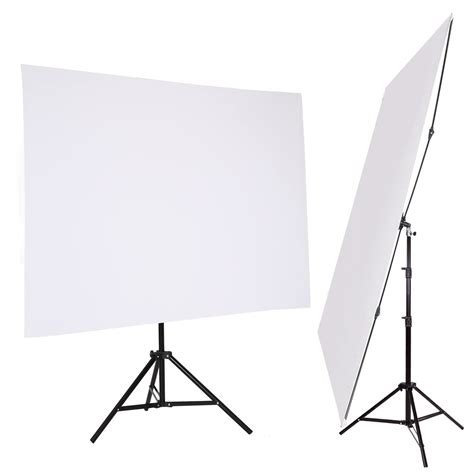 Buy GSKAIWEN 5 x 6.5 ft Chrome Background White Background with Stand ...