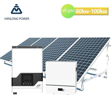 Off Grid Hybrid Inverter Kw Kw Kw Solar Panels Lithium Battery