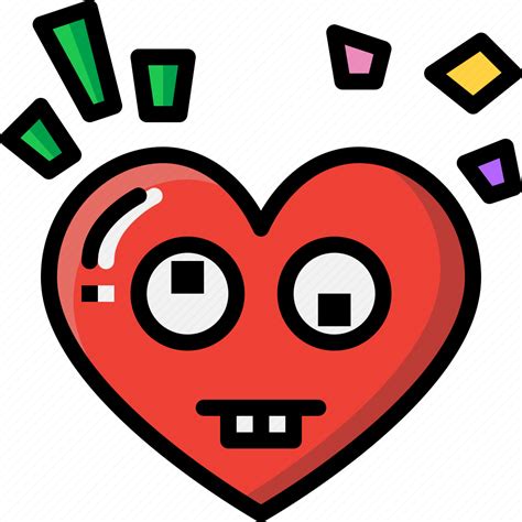 Emoji Emotion Feeling Goofy Heart Love Valentine Icon Download