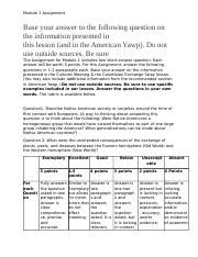 M1A3 Docx Module 1 Assignment Base Your Answer To The Following