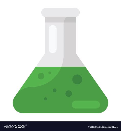 Chemical Flask Royalty Free Vector Image Vectorstock