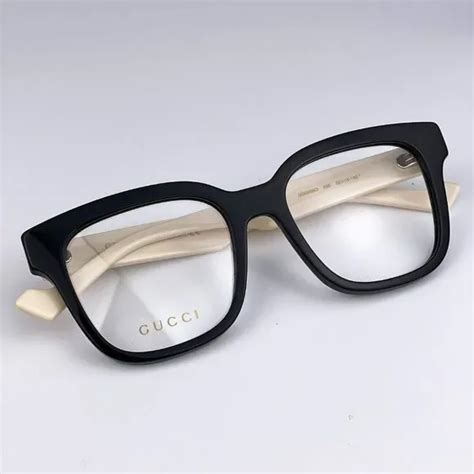 Online Shopping And Best Selling New Gucci Gg0958o 005 Black White Square Unisex Eyeglasses