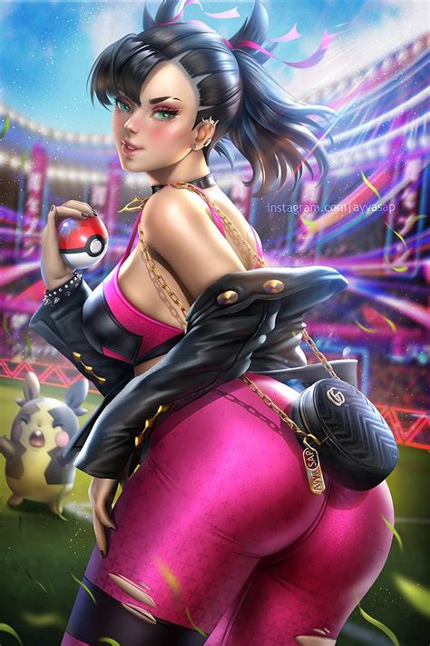 Pokemon Sword And Shield S Marnie Gets The Pinup Treatment From Artist