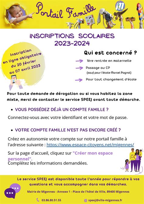 Inscriptions Scolaires Pour La Rentrée De Septembre 2023 École Marcel