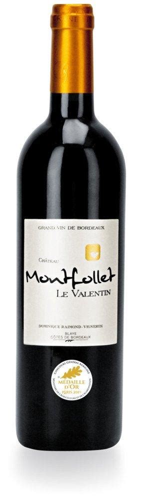 Château Montfollet 2017 Le Valentin Rouge Blaye Côtes de Bordeaux AOC