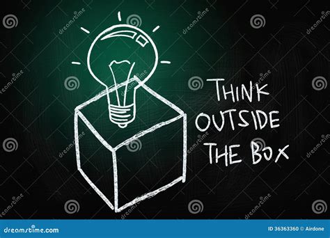 Think Outside The Box Stock Illustration Illustration Of Background