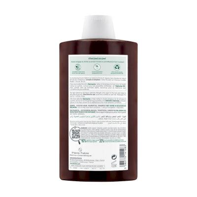 Shampooing Fortifiant à la Quinine et à l Edelweiss BIO Contenance 400 ml