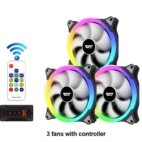 DarkFlash PC Case Fan RGB AURA SYNC Addressable Fan 140mm 5V3pin Quiet