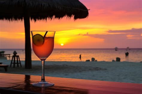 Premium Photo Tequila Sunrise Serenity Tequila