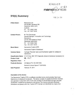 Fillable Online Accessdata Fda K Summary Accessdata Fda Fax