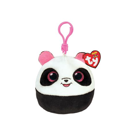 Ty Squishy Beanies Bamboo Plush Clip Panda White And Black 1607 39571 Toys Shopgr