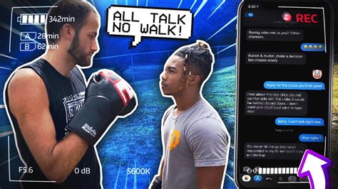 Boxer Puts Trash Talker In His Place Gets Serious 😱 Youtube