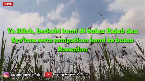 Doa Bulan Rajab Youtube