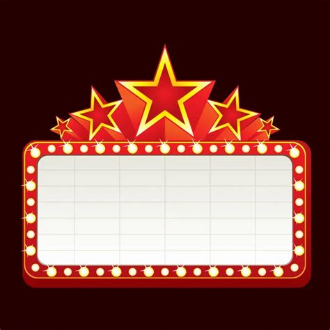 ᐈ Movie marquee stock cliparts, Royalty Free blank marquee sign vectors ...