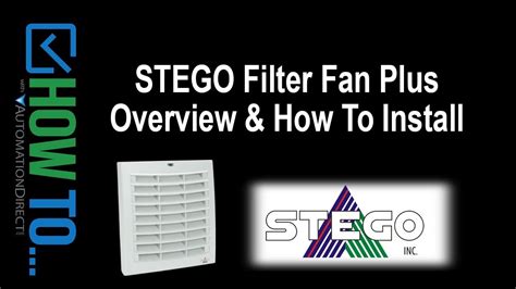 How To STEGO Enclosure Filter Fan Plus Installation Overview DIY