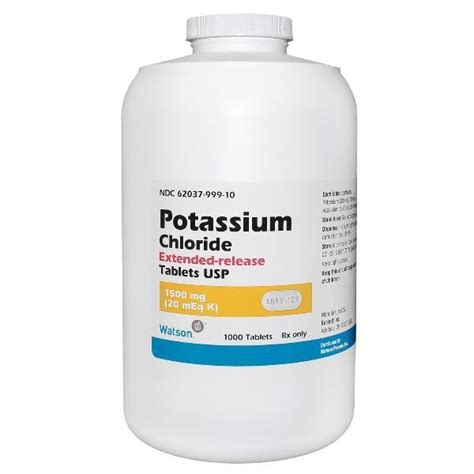 Potassium Chloride | Prescription | Cotton Tree