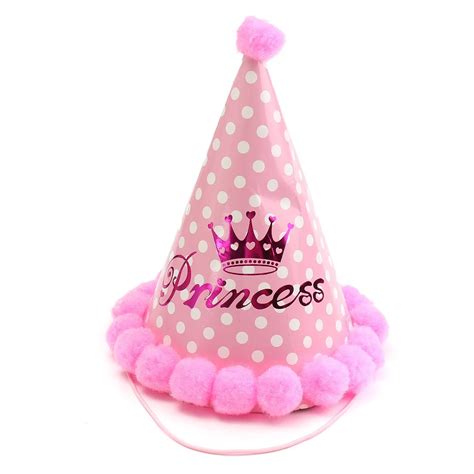 Paper Party Cone Hats For Kids Baby Birthday Dress Up Girls Boys Lovely ...