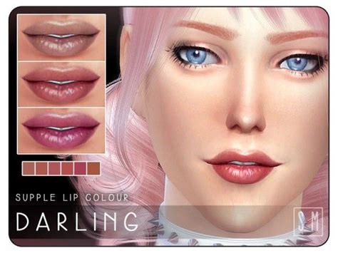 The Sims Resource Darling Supple Lip Colour By Screaming Mustard