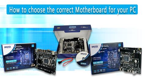 How To Choose The Correct Motherboard For Your Pc By Geonix