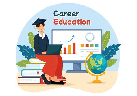 Career Education Illustration With Growth Concept Learning Model To