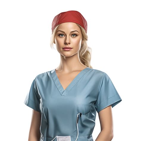 Beautiful Female Nurse Character No Background Ai Generated 29348842 Png